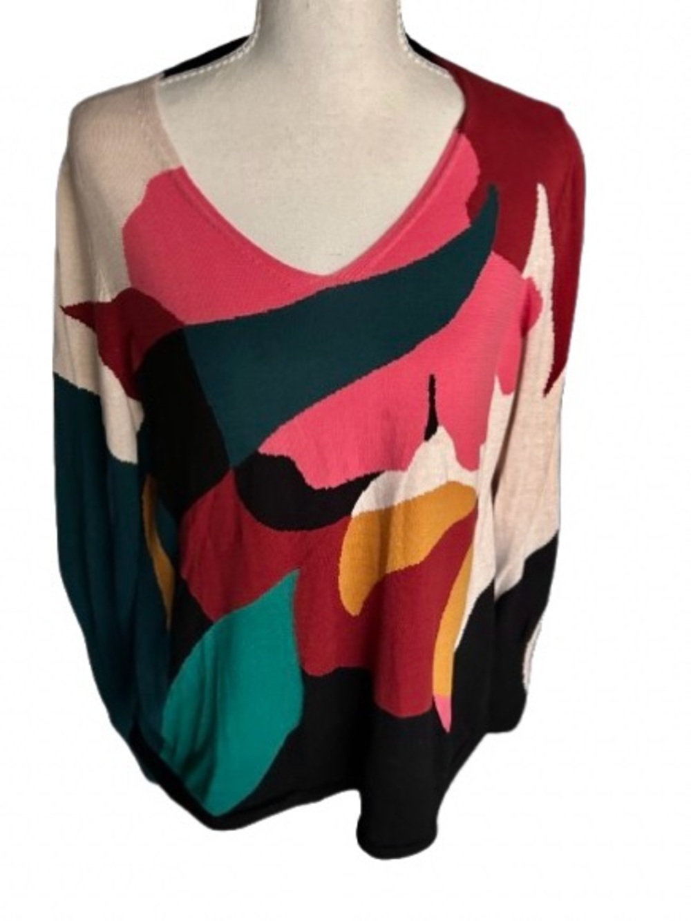 Lightweight Colorful Cotton Blend CHICO’S Sweater Medium Vintage Y2K Designer